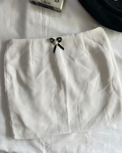 Classy Ribbon Top And Skirt Set
