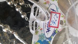 Oxidized Necklace With Earrings