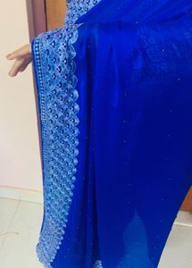 STYLISH BLUE SAREE