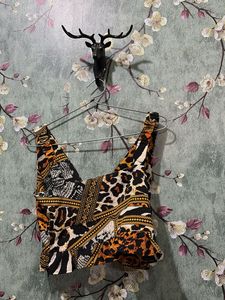 Animal Print Crop Top