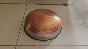 Unused Steel Kadai Copper Bottom Without Handle