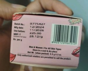 Pilgrim Squalane Bubblegum Lip Balm
