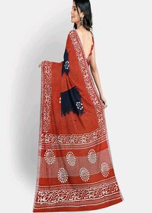 Elegant Batik Print Saree