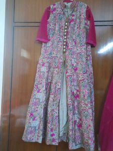 Beautiful Indo Western Gown With Skirt