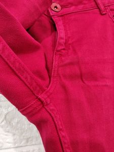 Allen Solly Women Red Jeans | Waist 34 | Hip 38 |