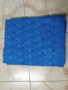 Blue Chiffon Saree