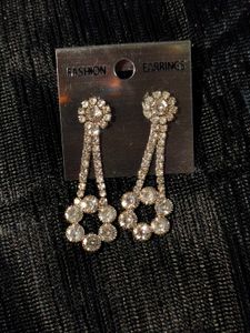 Sparkling Rhinestone Dangle Earrings
