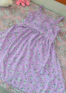 Lavender Floral Backless Dress – Beachy Vibes🪻🏖