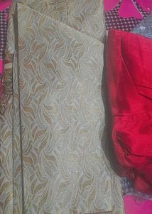 Elegant Cream &amp; Gold Indian Sherwani.