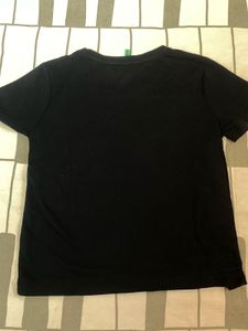 Black Tee with Pocket( crop tshirt)