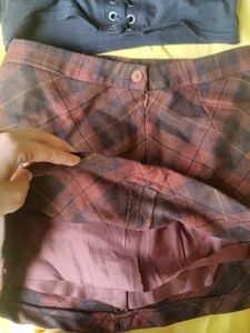 Plaid Mini Skirt