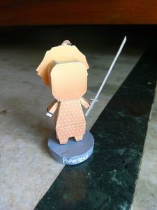 Anime Demon Slayer Zenitsu Chibi Figurine(Paper)