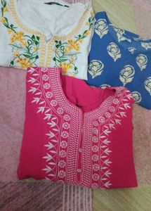 Ethnic Kurtas - Set of 3