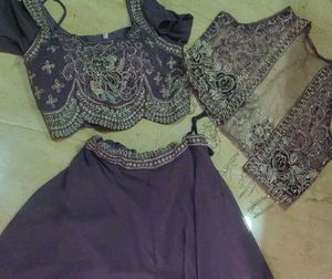 Indo western outfit with crop shrug