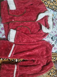 Cozy Red Fleece Lounge Set in xl size