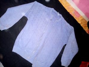 Hand Made Pure Woollen Cardigan Style  Sweater