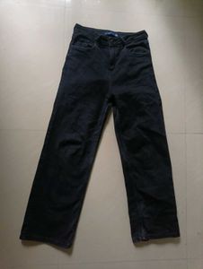 Tokyo Talkies Flared Mid Rise Black Jeans