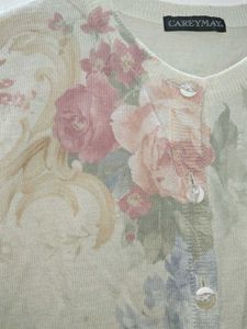 Vintage Floral Cardigan Sweater