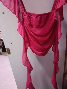 Pink Ruffle Top