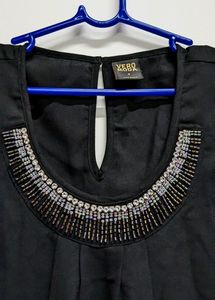 Vero Moda Black Shimmer Party Top