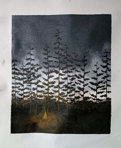 Rolled Canvas Painting