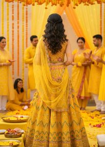 Yellow Lehenga Choli Set