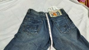 Faded Wide Leg Jeans