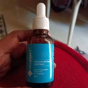 Hyaluronic skin drench night serum