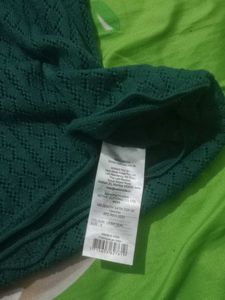 Green Knitted Pullover Sweater