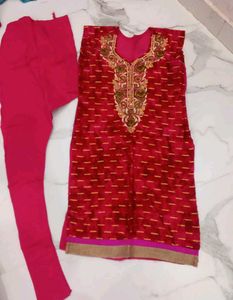 Pink Embroidered Salwar Kameez