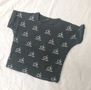 Ck Crop Tshirt Tee