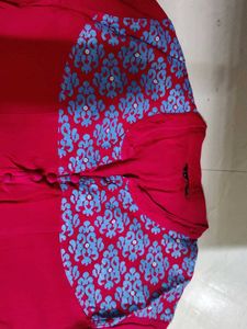 Elegant Red Printed Kurti