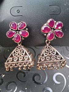 Floral Jhumka Earrings