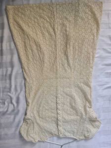 Beautiful Crochets Cotton Linen Fabric Dress