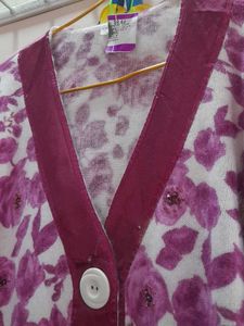 Cardigan Dark Mazanta Color