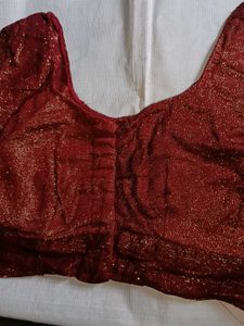 Maroon Shimmer Blouse