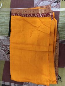 party wear Yellow Saree