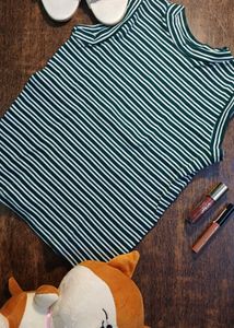 Striped Green Tank Top