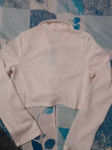 H&amp;M Ribbed Front Tie Top