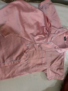 Silky Pink Pajama Set