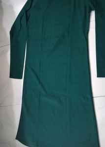 Elegant Green Long Sleeve Dress