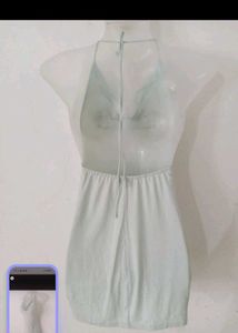 Mint Green Halter Dress