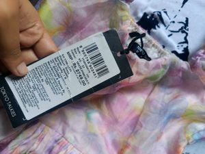 Organza Puff Sleeve Mini Dress