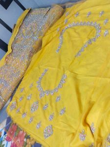 Gorgeous Yellow Embellished Lehenga