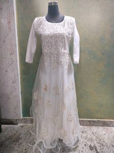 White Ethnic Gown 😍