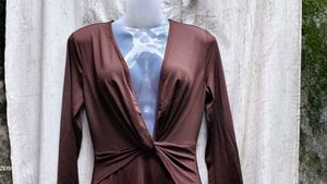 30318. Brown Mini Dress