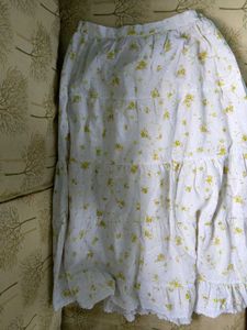 CLEARANCE Simple Floral A Line Skirt
