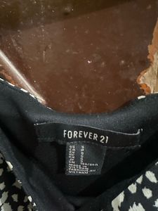 Black &amp; White Print Dress