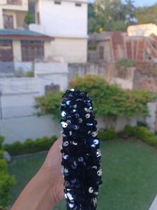 Black Sequin Headband
