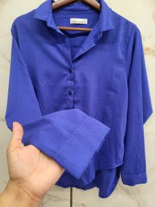 Zara Dupe Blue Button Down Shirt
